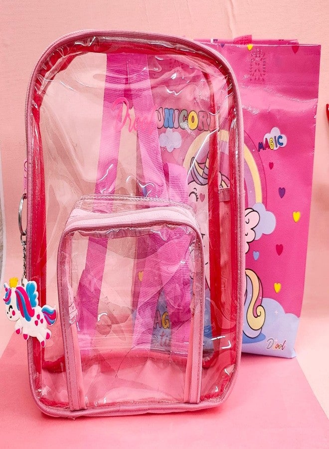 AMANVANI 7 in 1 Stationary items Unicorn Stationery Set for Girls Pink Stationery Set for Girls Unicorn Stationary Kit for Kids Birthday Return Gift for Kids Gift - Image 5